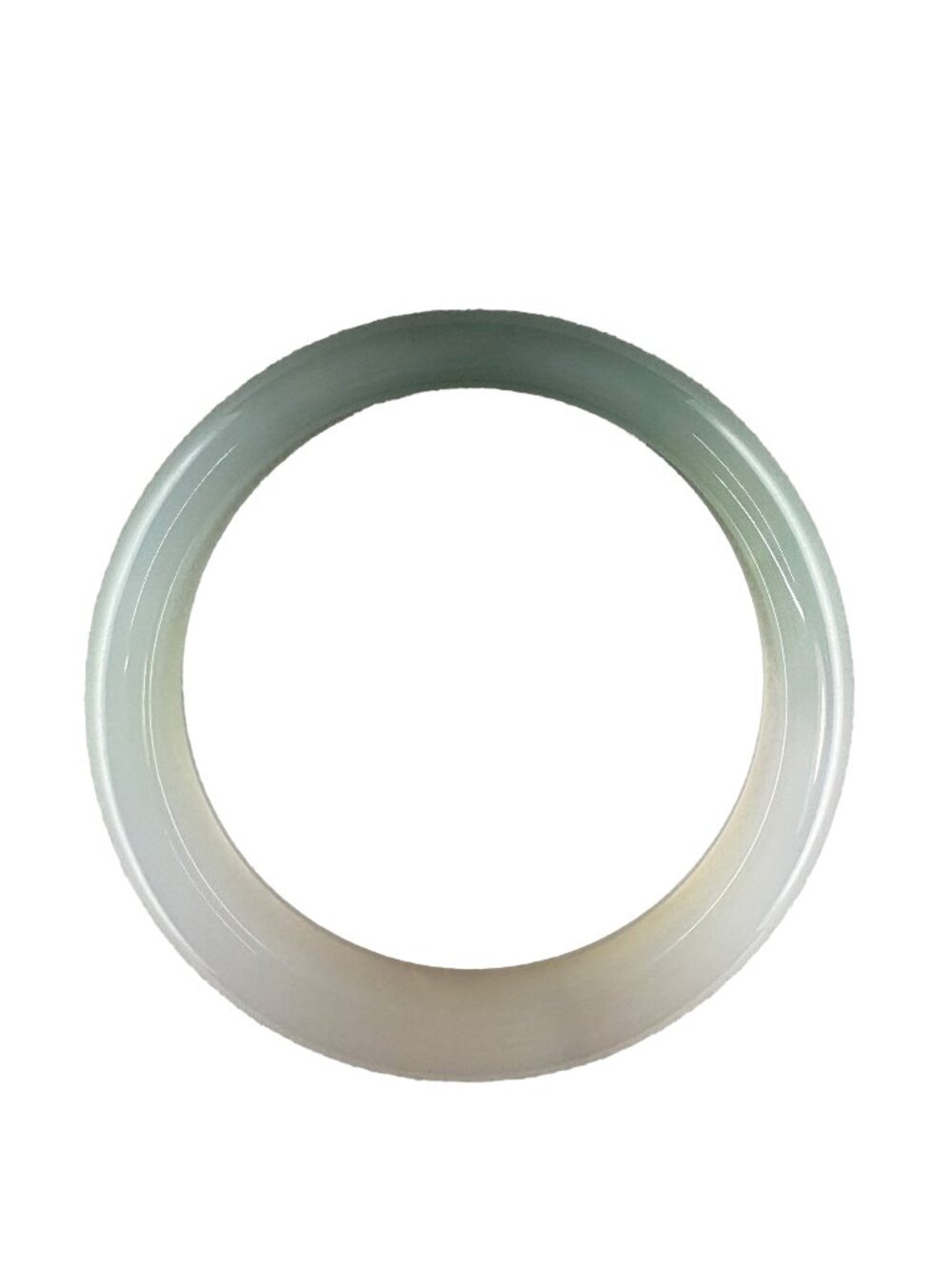 Natural Green Tianshan Jade Bangle Bracelet 56.5mm ID 40.19g